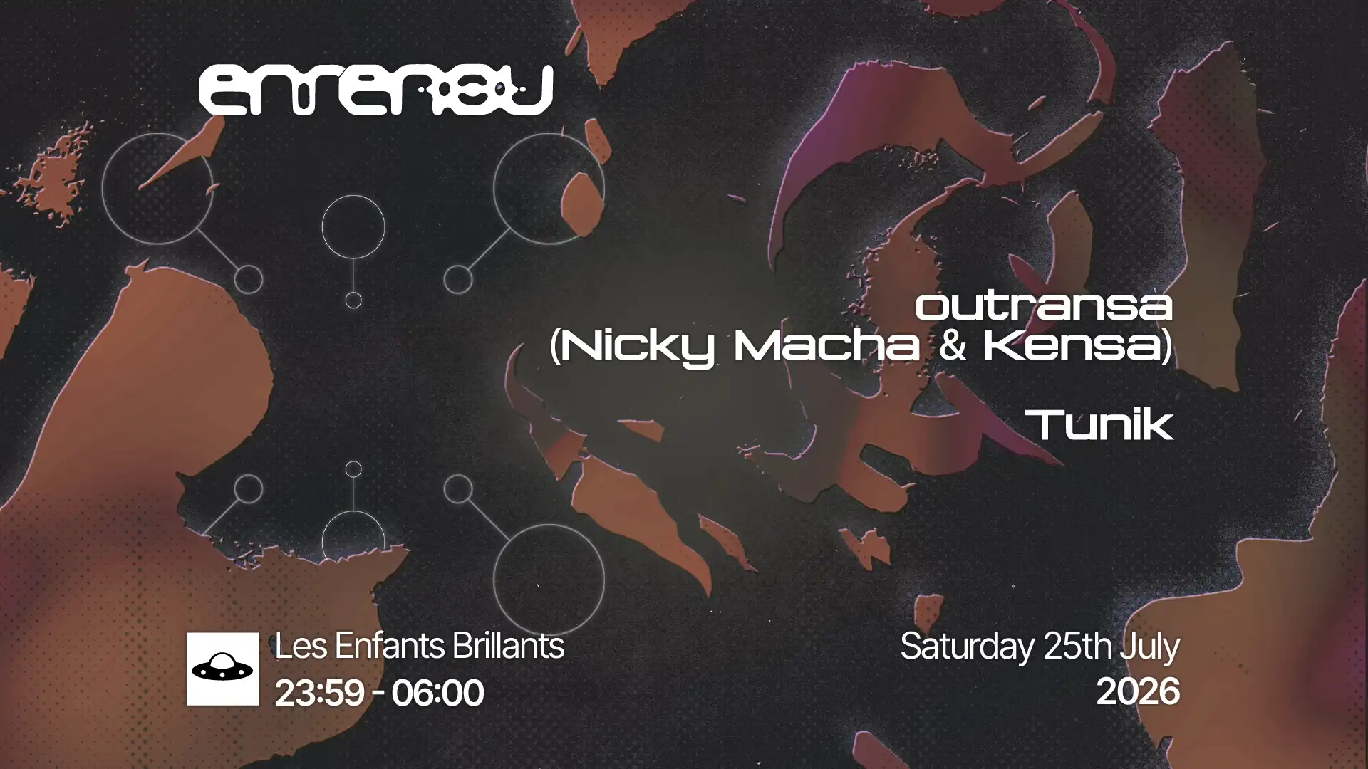 Enrenou pres. outransa (Nicky Macha & Kensa) + Tunik event poster