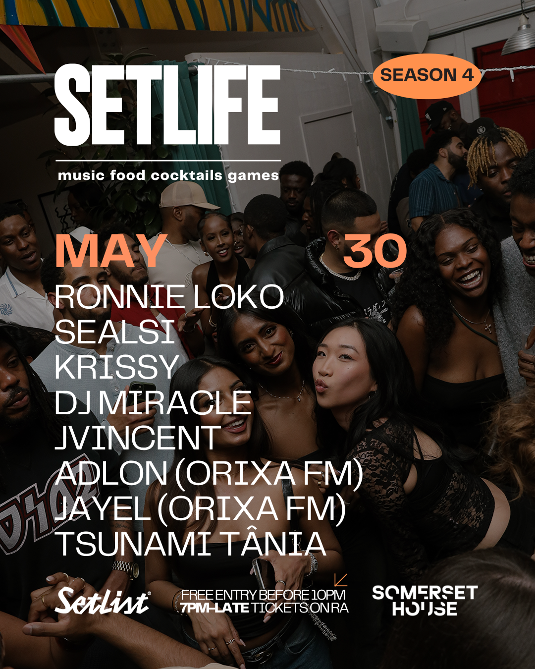 SETLIFE SATURDAY: MAY 30TH event poster