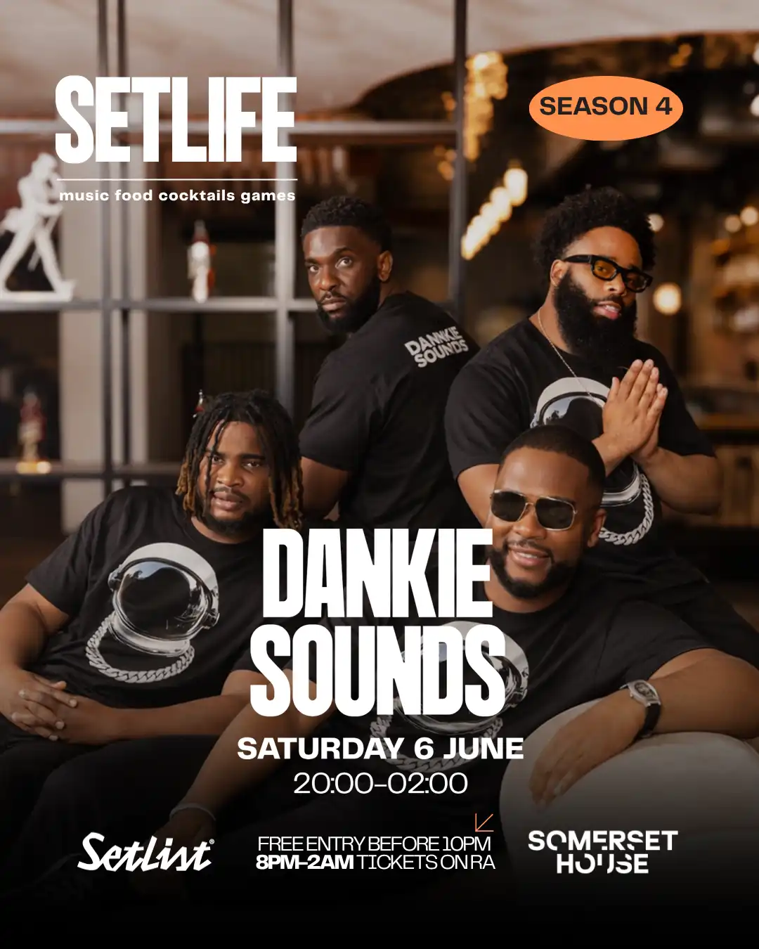 SETLIFE presents DANKIE SOUNDS: JUNE 6TH event poster