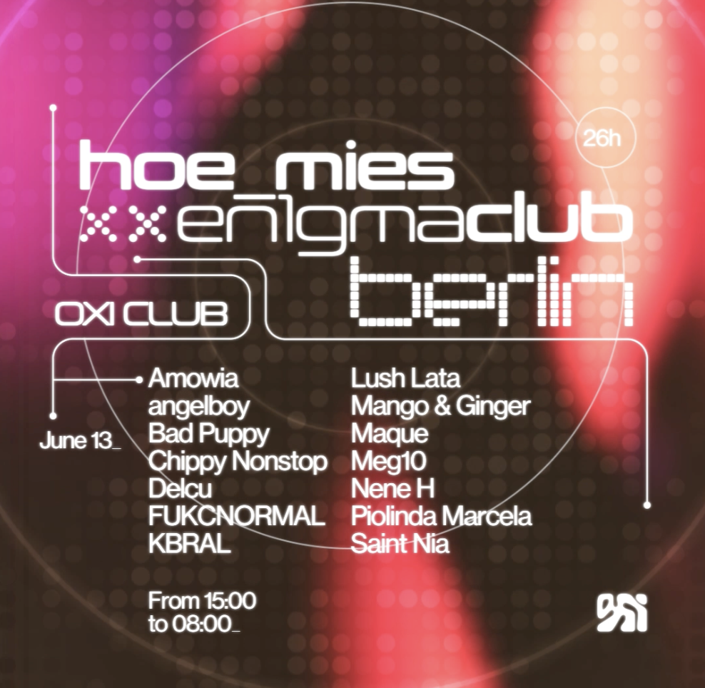 Hoe__mies x EN1GMA: Day & Night event poster