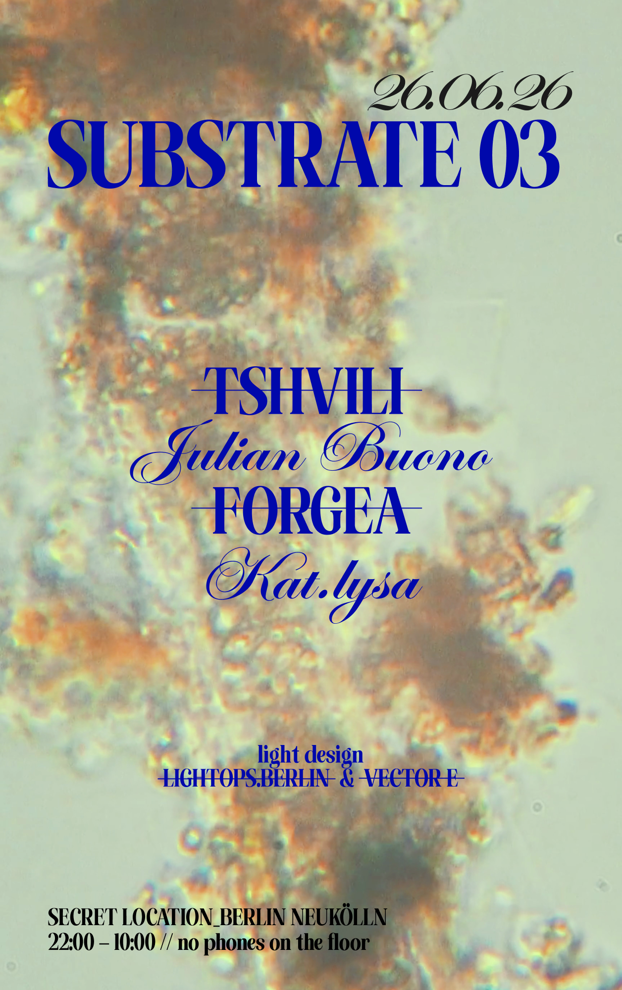 SUBSTRATE 03 event poster