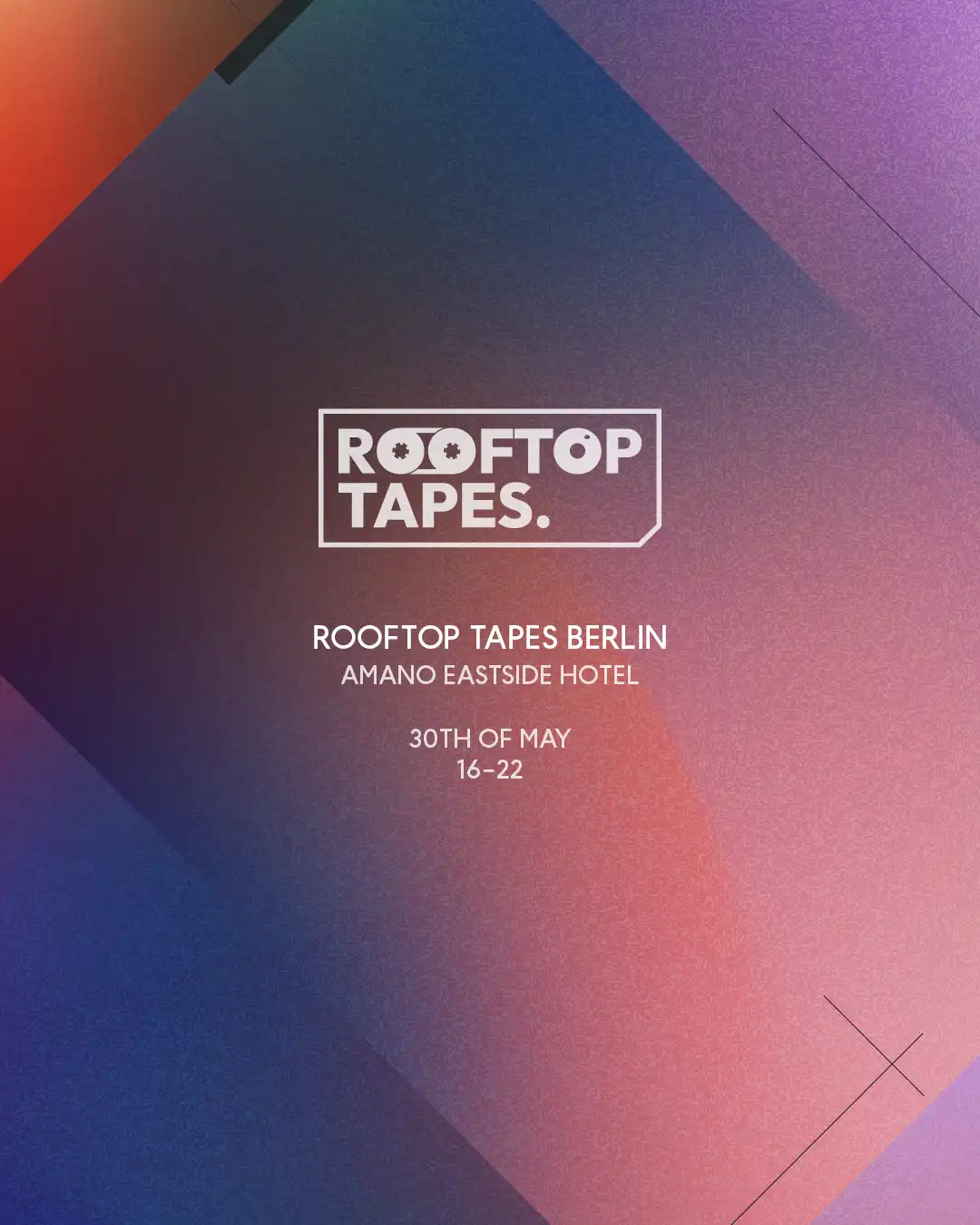 Rooftop Tapes Berlin - Summer Opening event poster