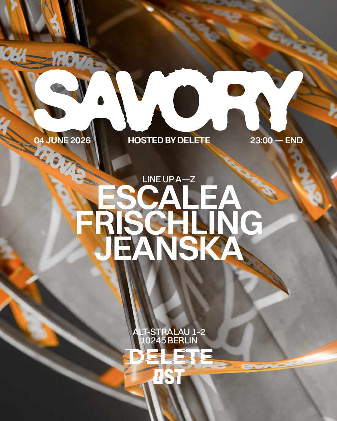 Savory - Techno Every Thursday event poster