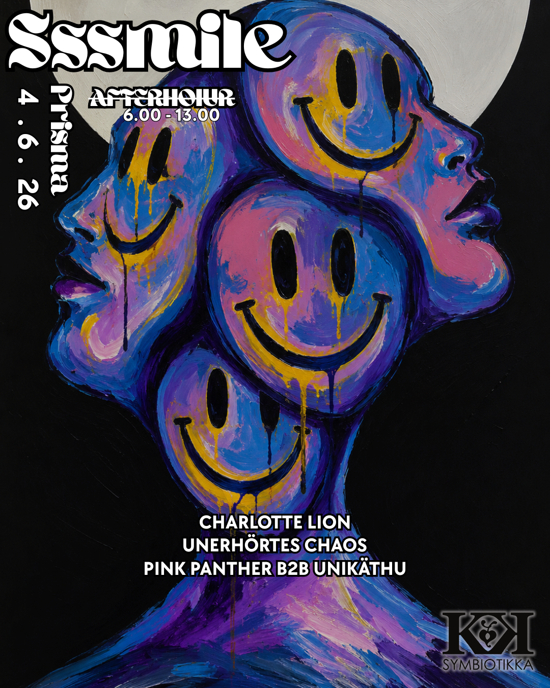 Sssmile Afterhour event poster