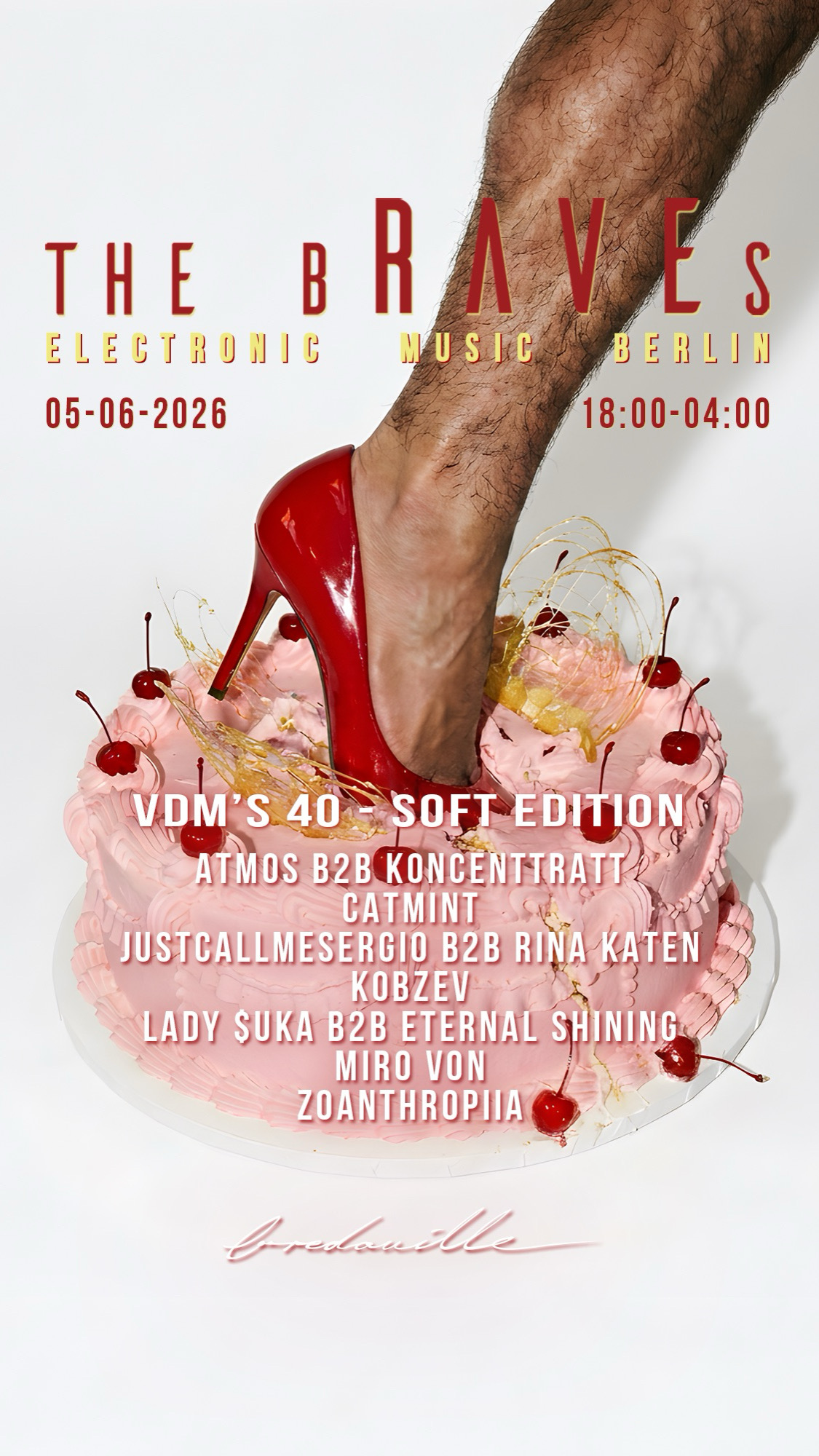 the bRAVEs x VDM's 40 - FREE ENTRY* event poster