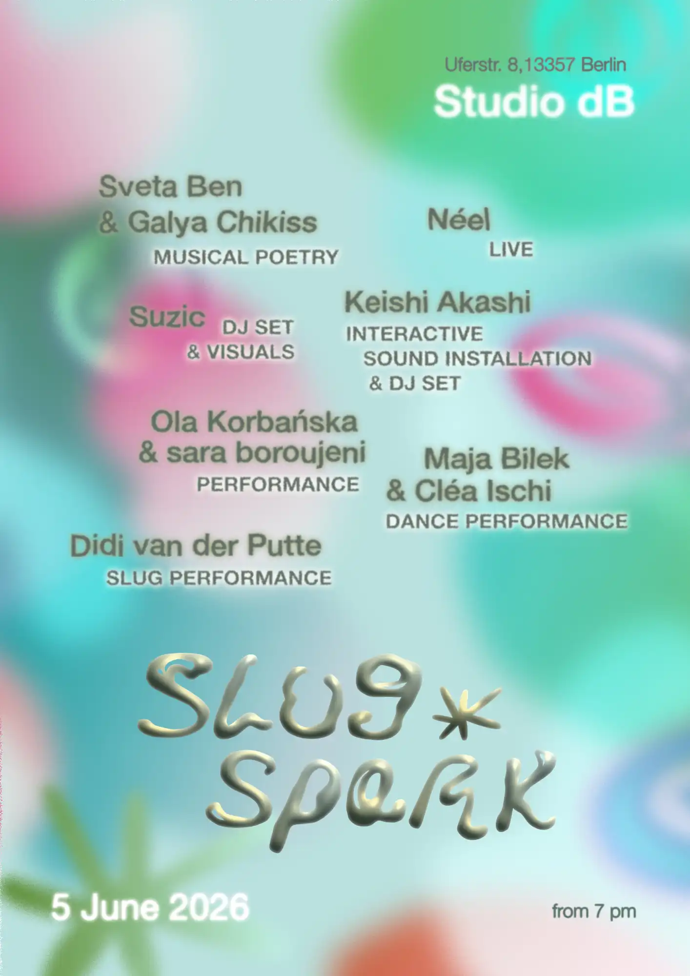 Slug Spark event poster