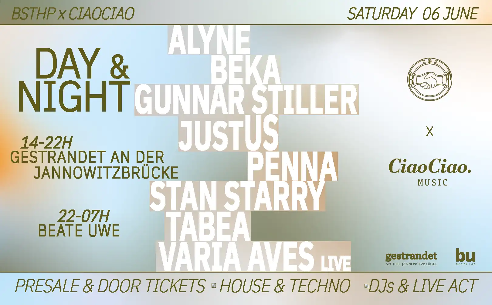 Beschäftigungstherapie x CiaoCiao. // OPEN AiR event poster