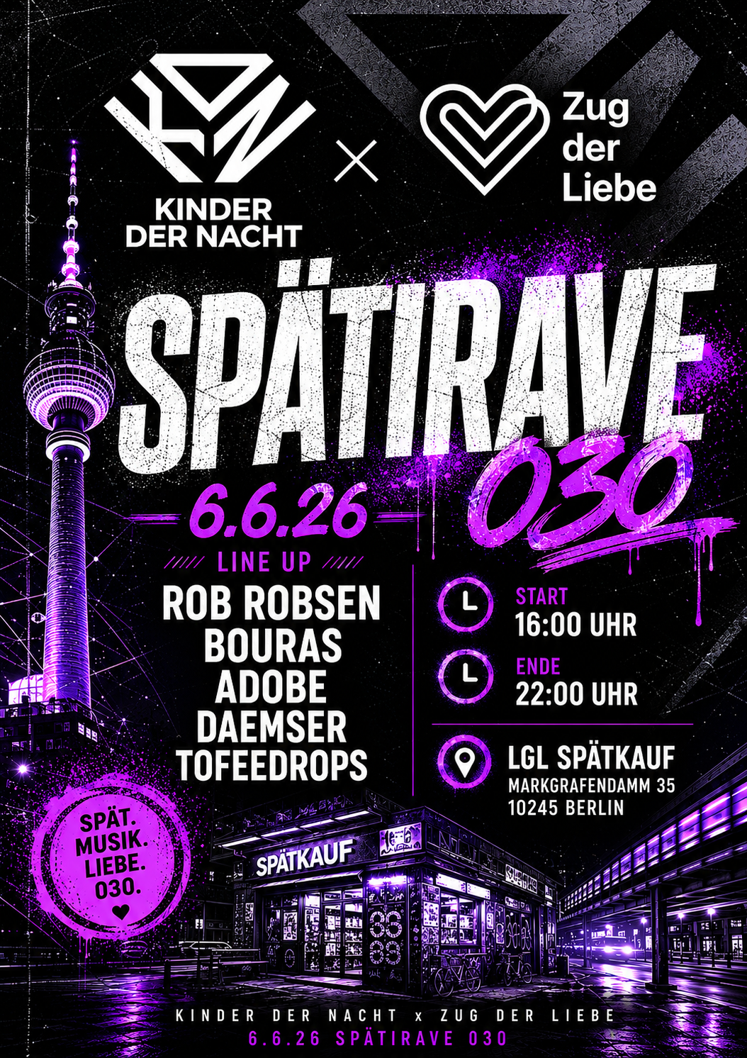 Spätirave 030 event poster