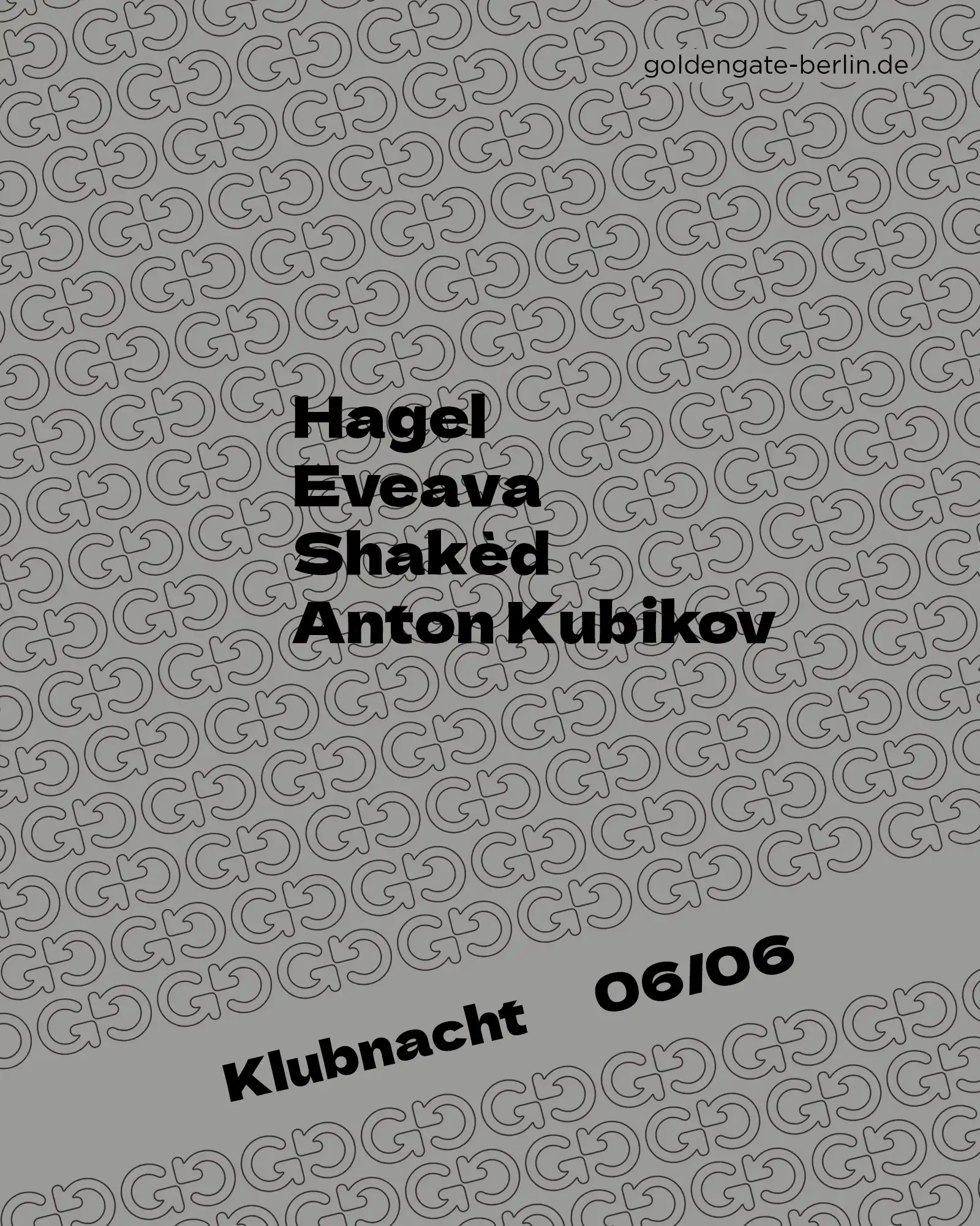 Klubnacht event poster