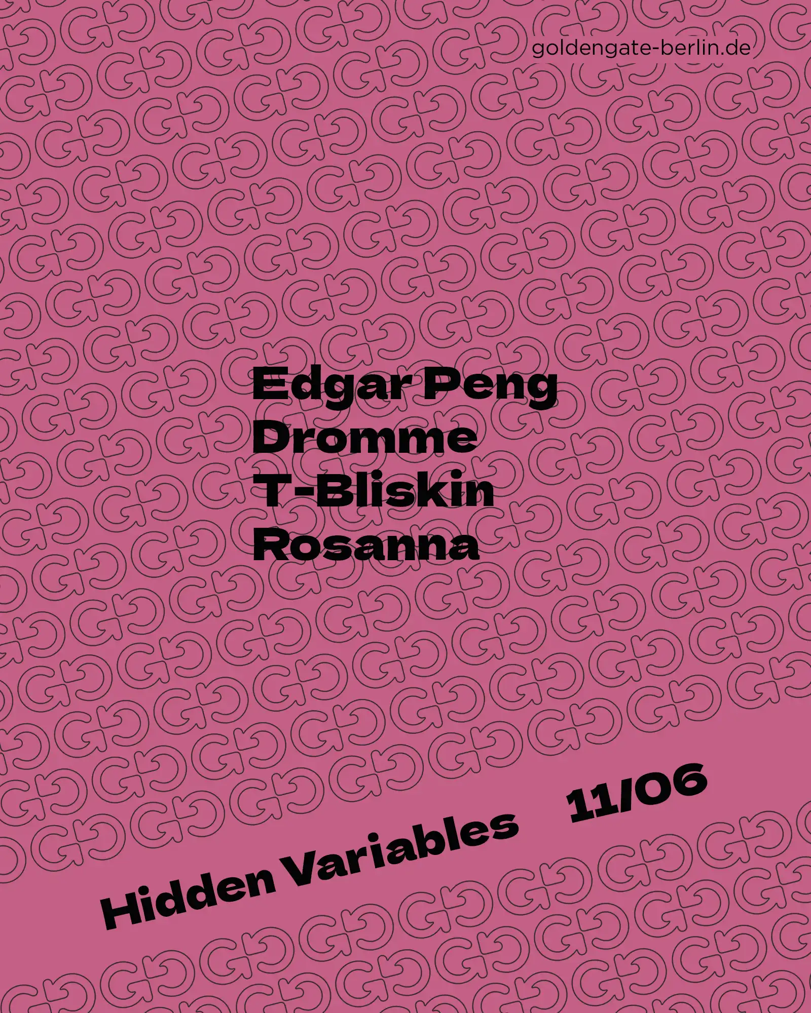 Hidden Variables event poster