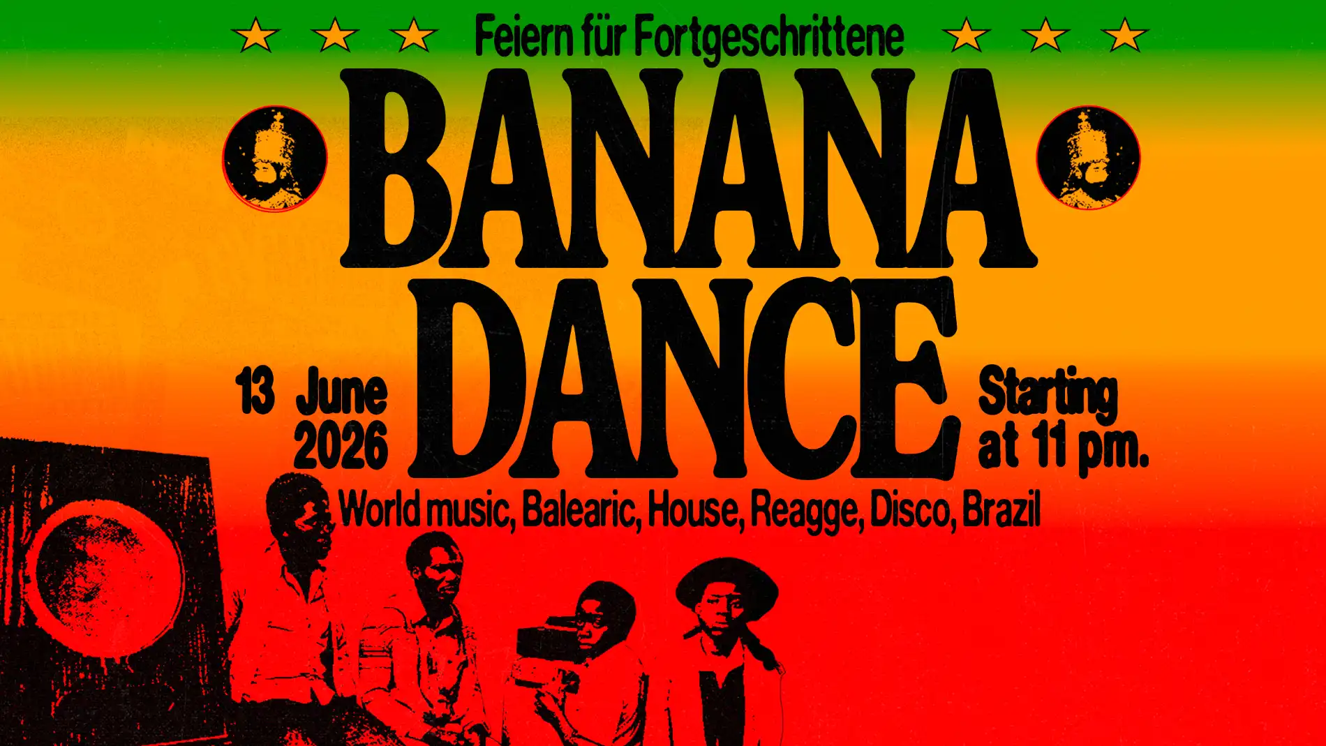 Banana Dance with Haseeb Iqbal & Balearic Banana event poster