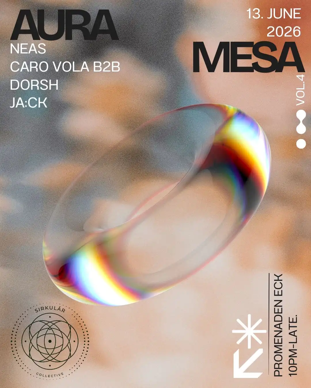 AURA MESA VOL IV event poster