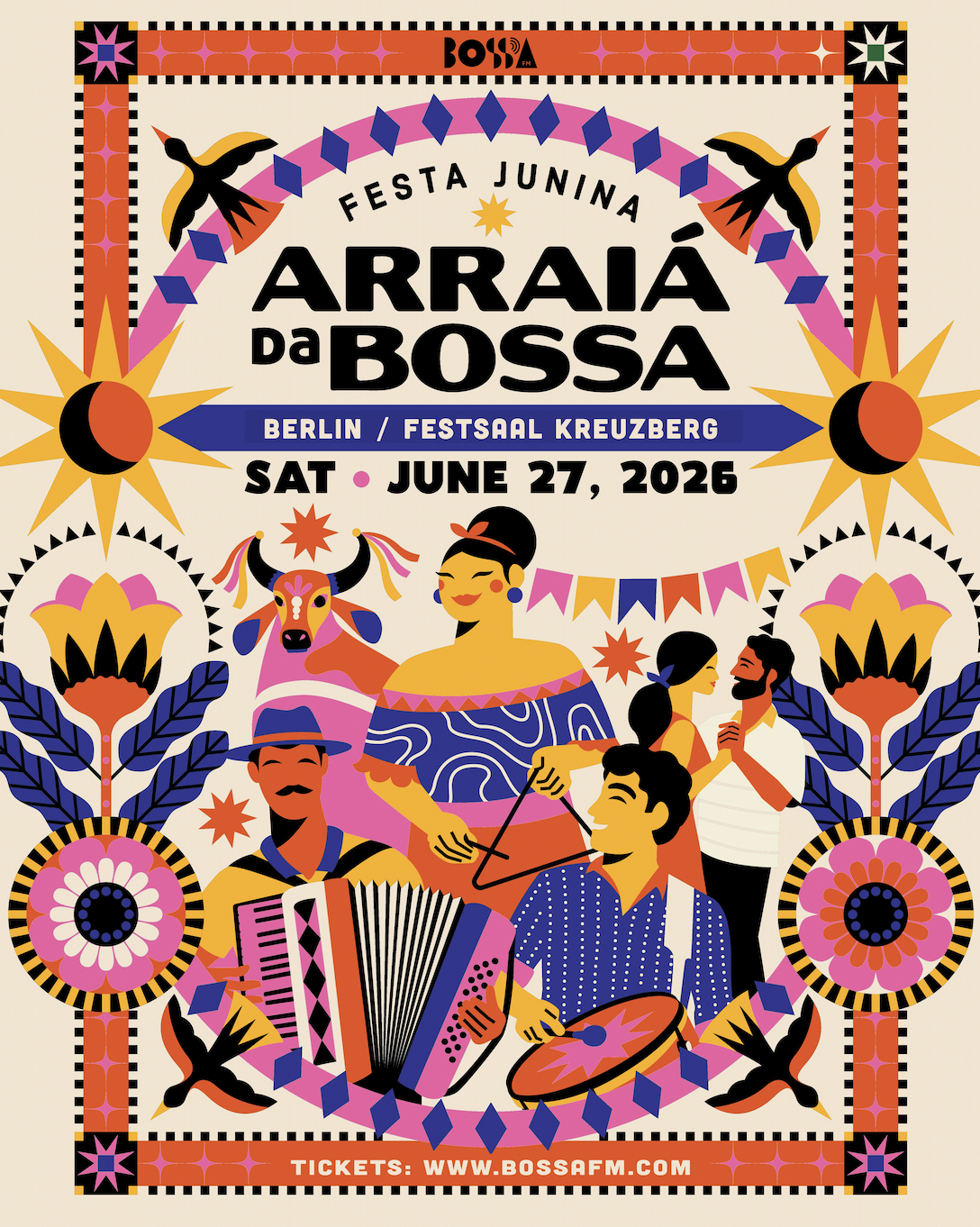 Festa Junina - Arraiá da Bossa event poster