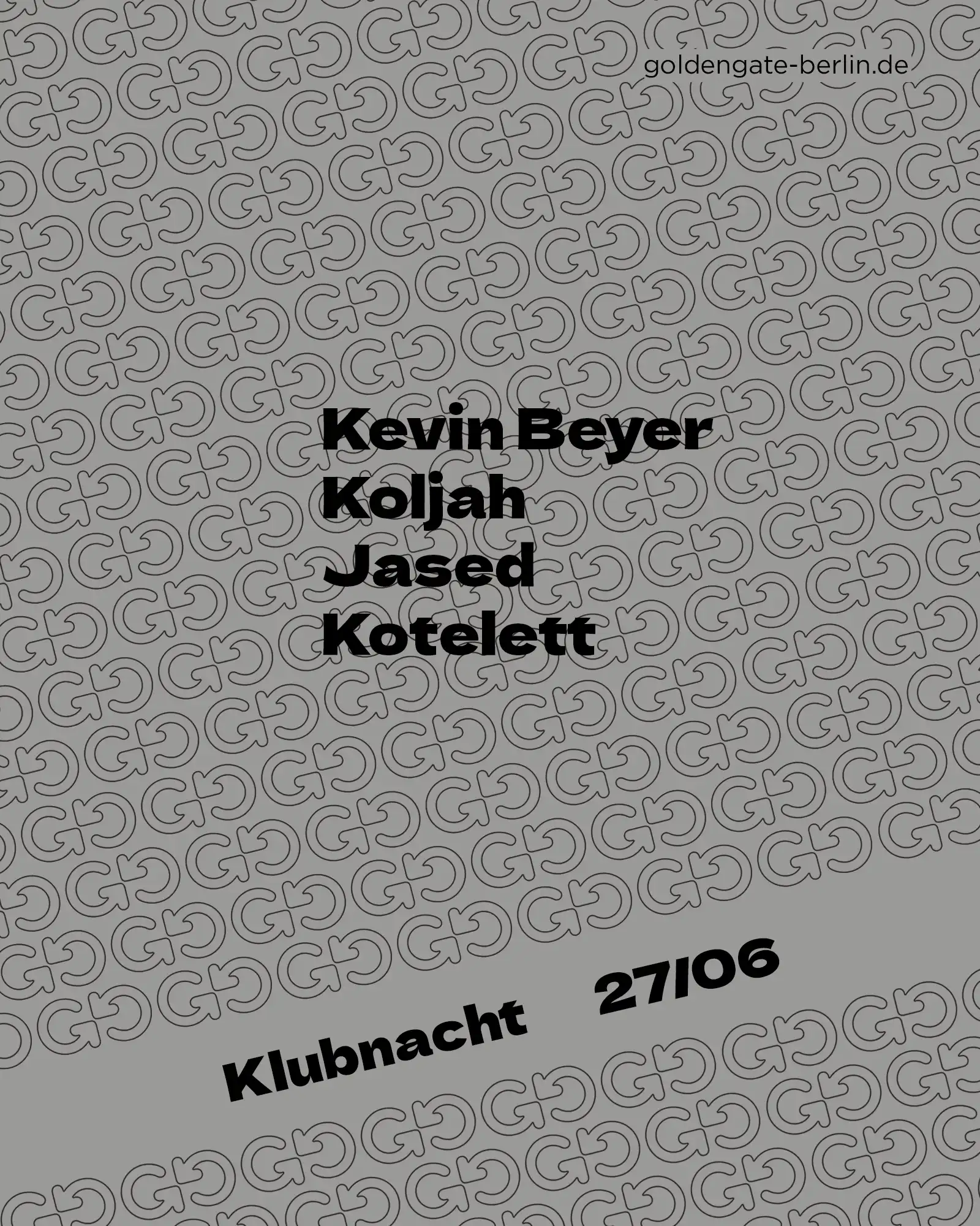 Klubnacht event poster