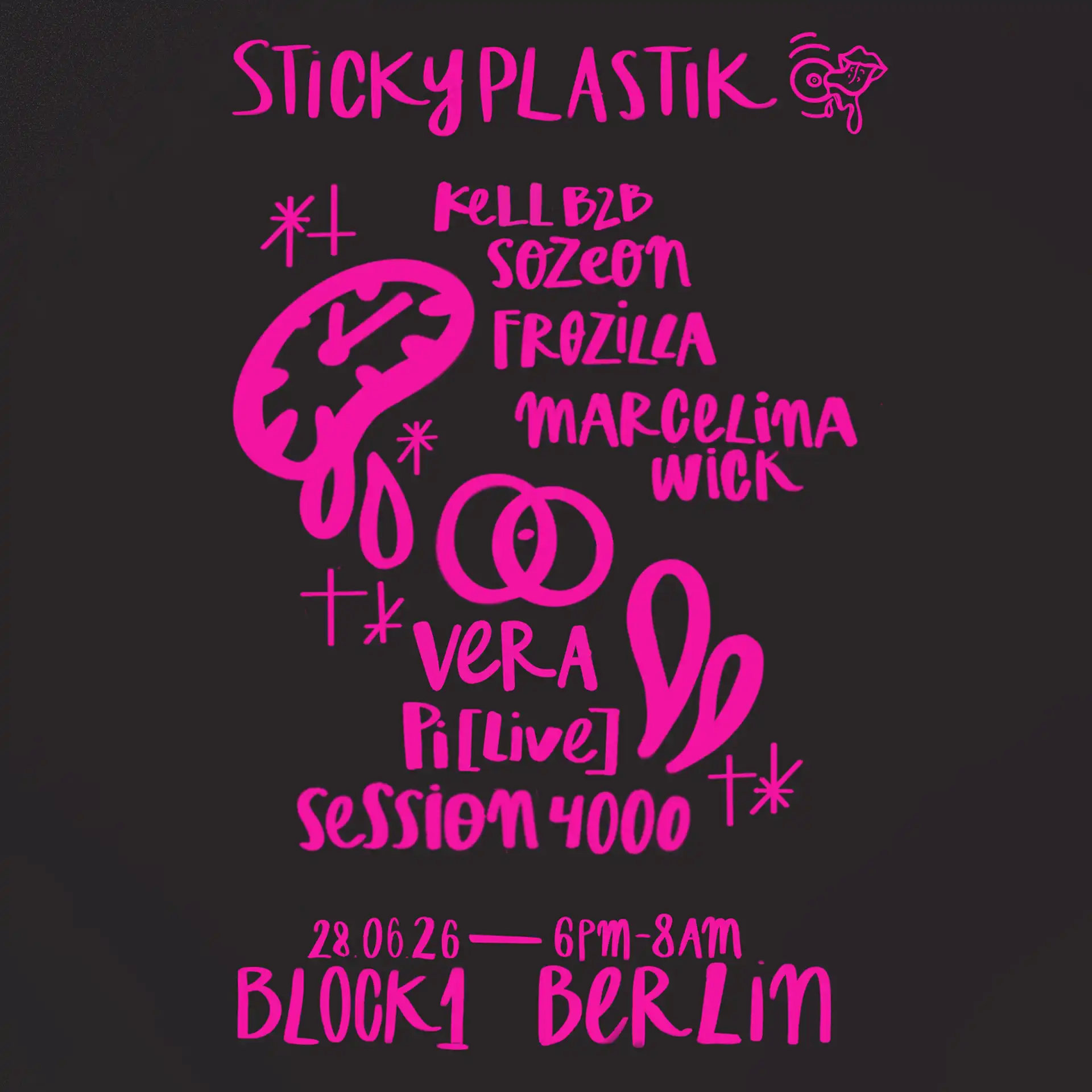Sticky Plastik Berlin Block1 event poster