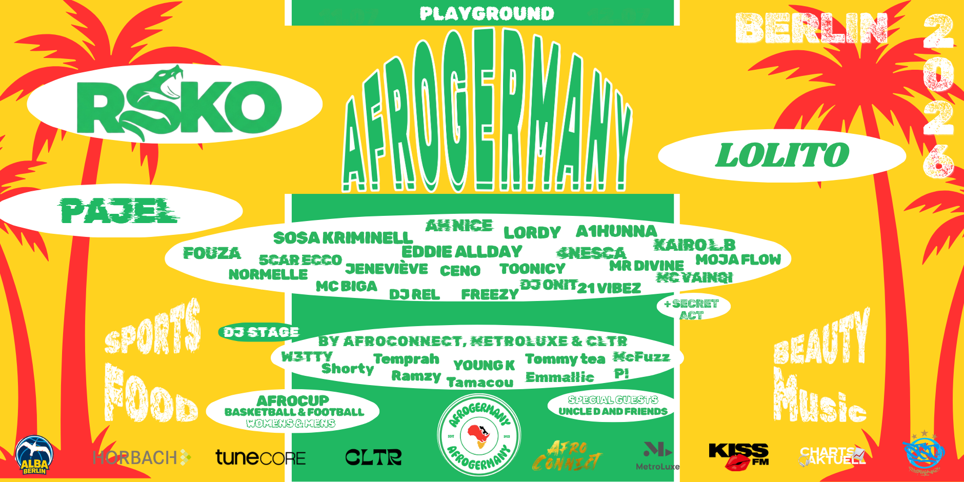 AFROGERMANY FESTIVAL 2026 event poster