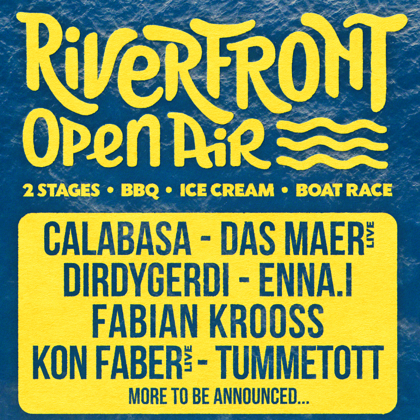 Riverfront Open Air // KONVERGE x kurzschluss event poster