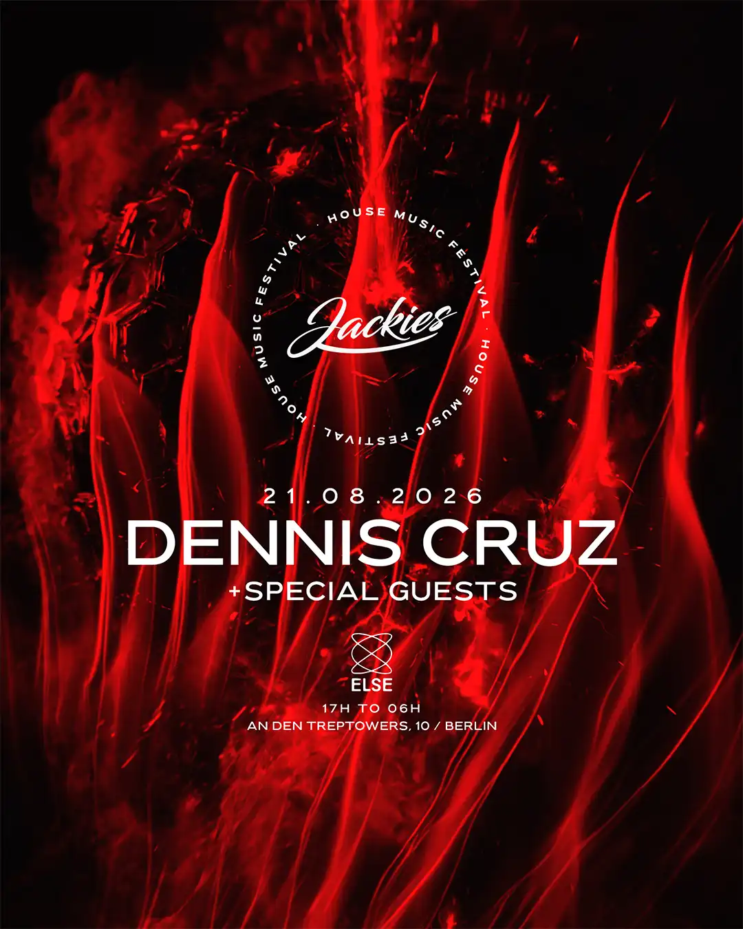 Jackies Open Air Party Berlin - with Dennis Cruz event poster