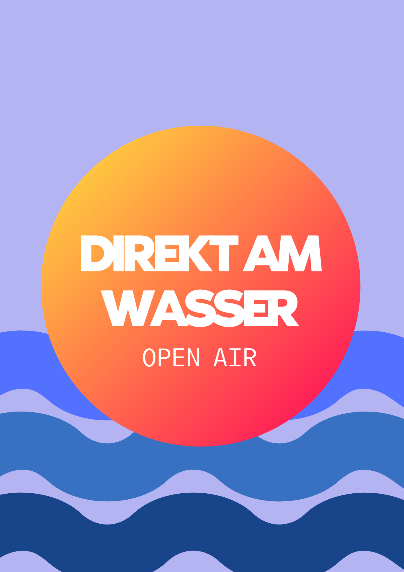 OPEN AIR DIREKT AM WASSER - FREE event poster