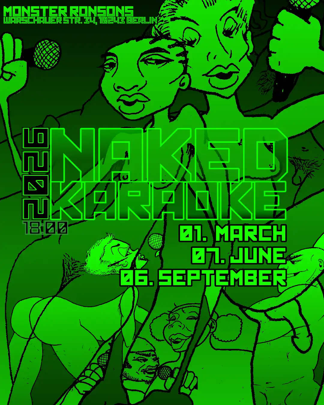 NAKED KARAOKE 3/3 event poster