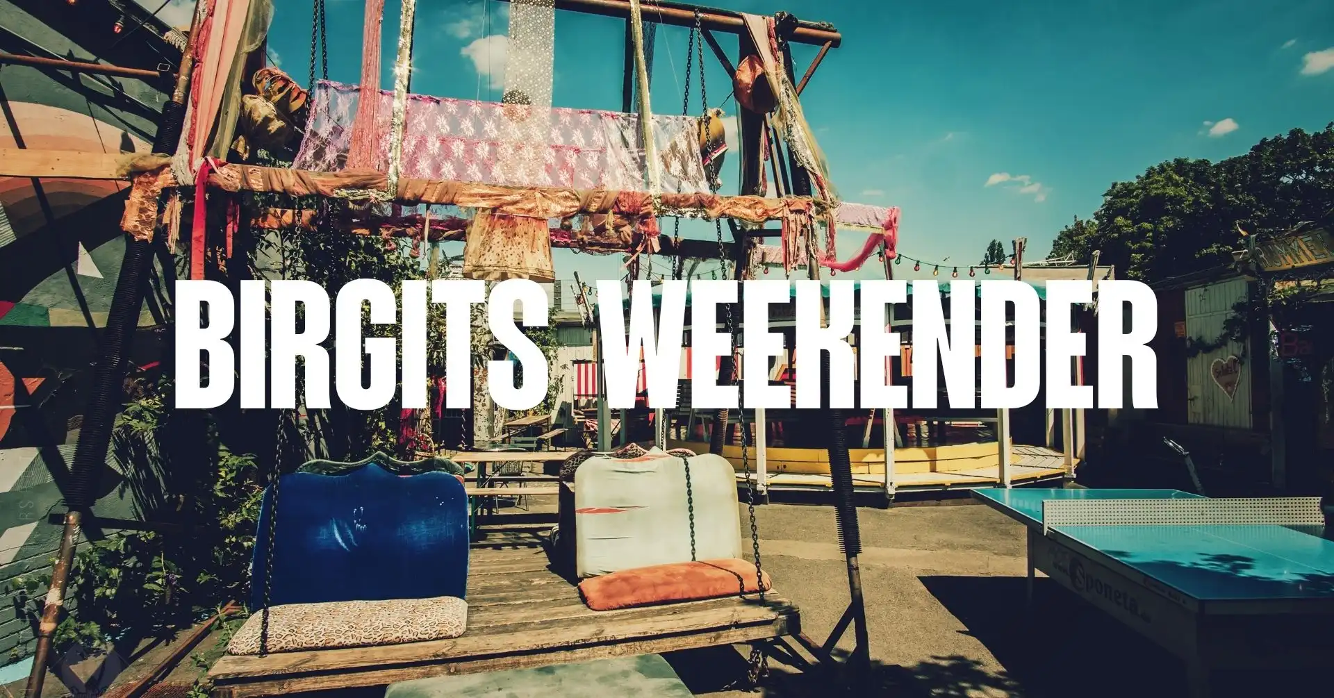 Birgits WEEKENDER event poster