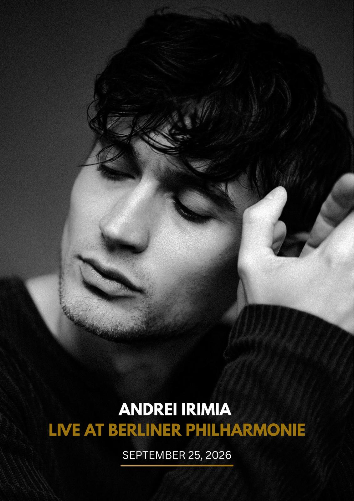 Andrei Irimia - Berliner Philharmonie - European Tour 2026 event poster