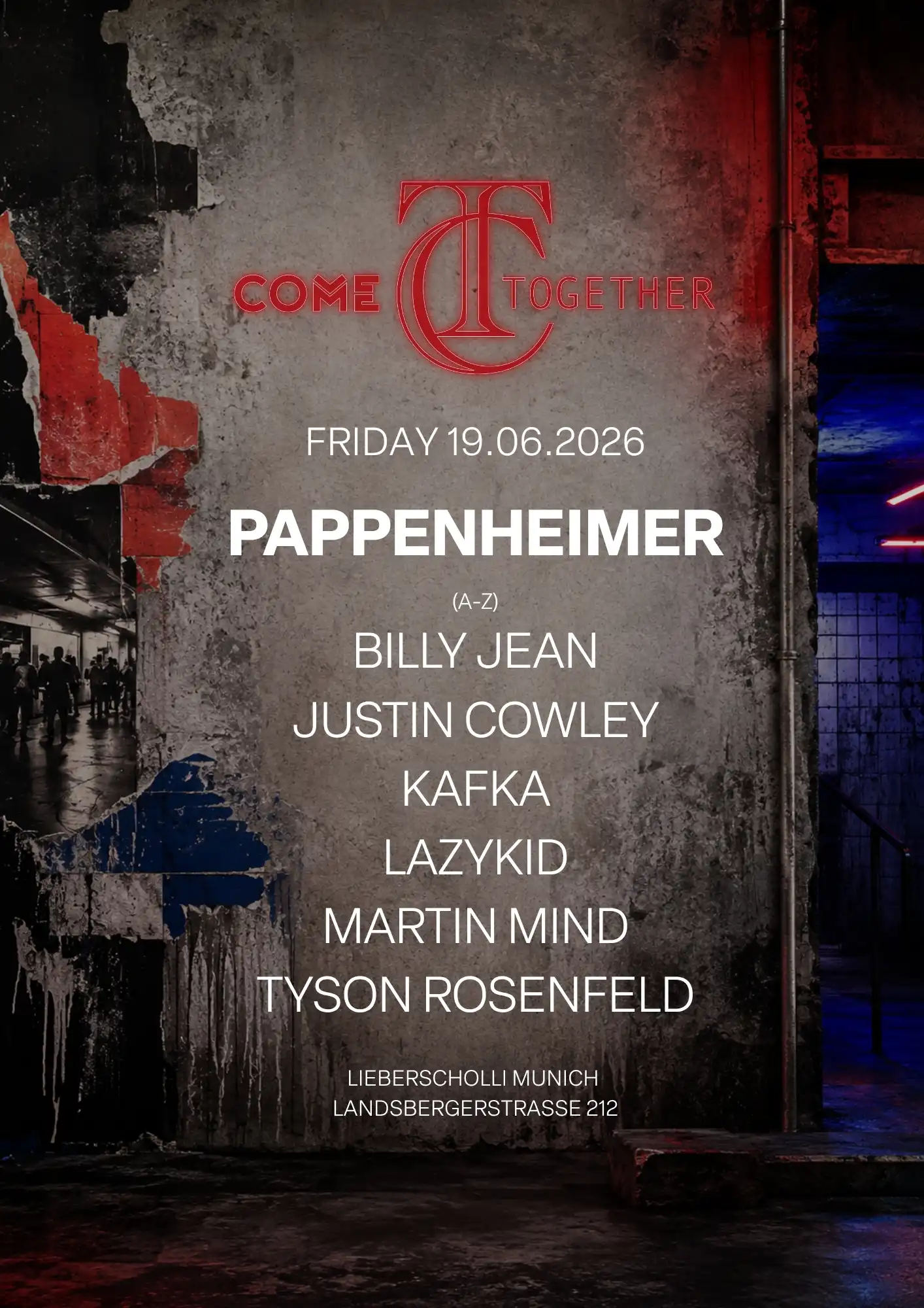 Scholli x Come Together pres. PAPPENHEIMER (OPEN AIR & INDOOR) event poster