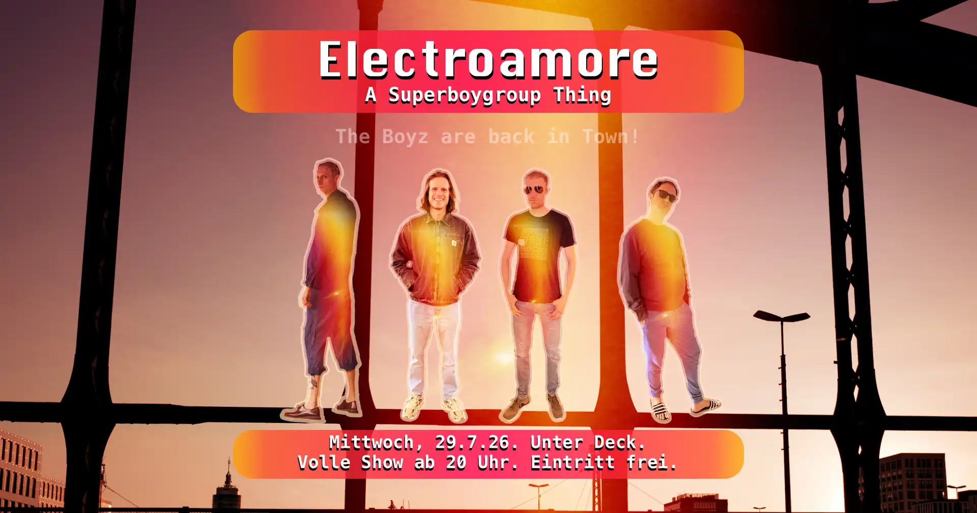 A Superboygroup Thing by Electroamore event poster