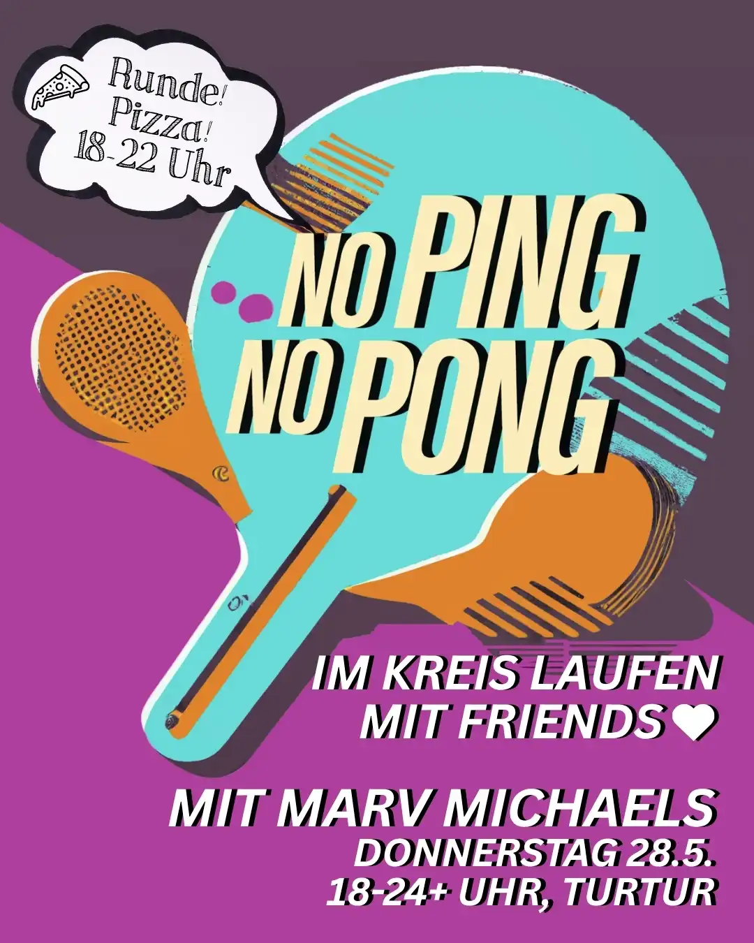 No Ping, No Pong event poster