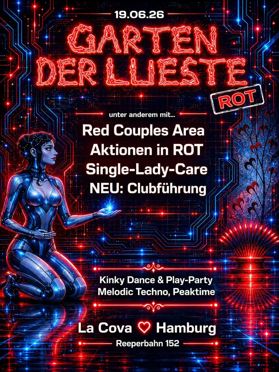 GARTEN der LÜSTE - EDITION 'ROT' event poster