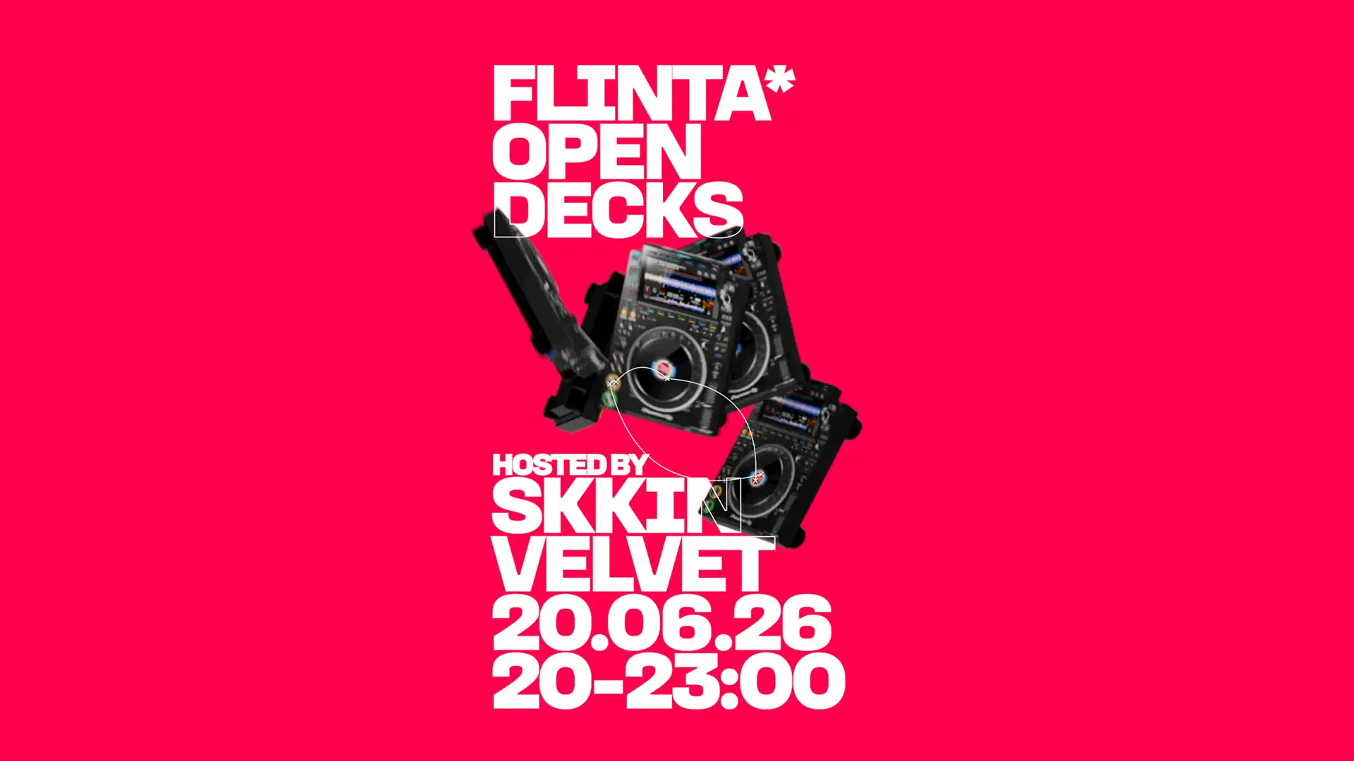 FLINTA* Open Decks hosted by Skkin Velvet event poster