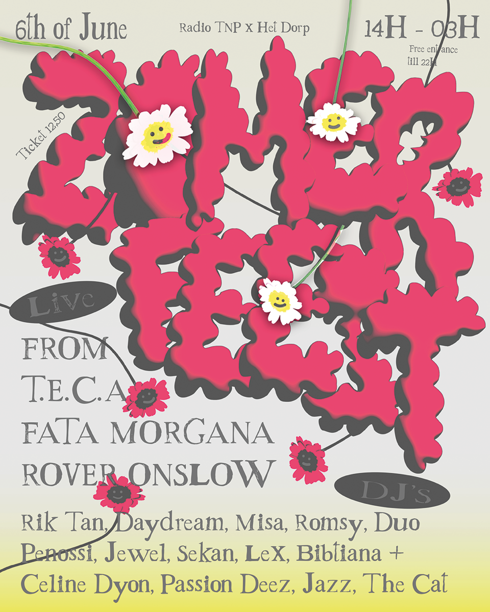 ZOMERFEEST RADIO TNP x Het Dorp event poster