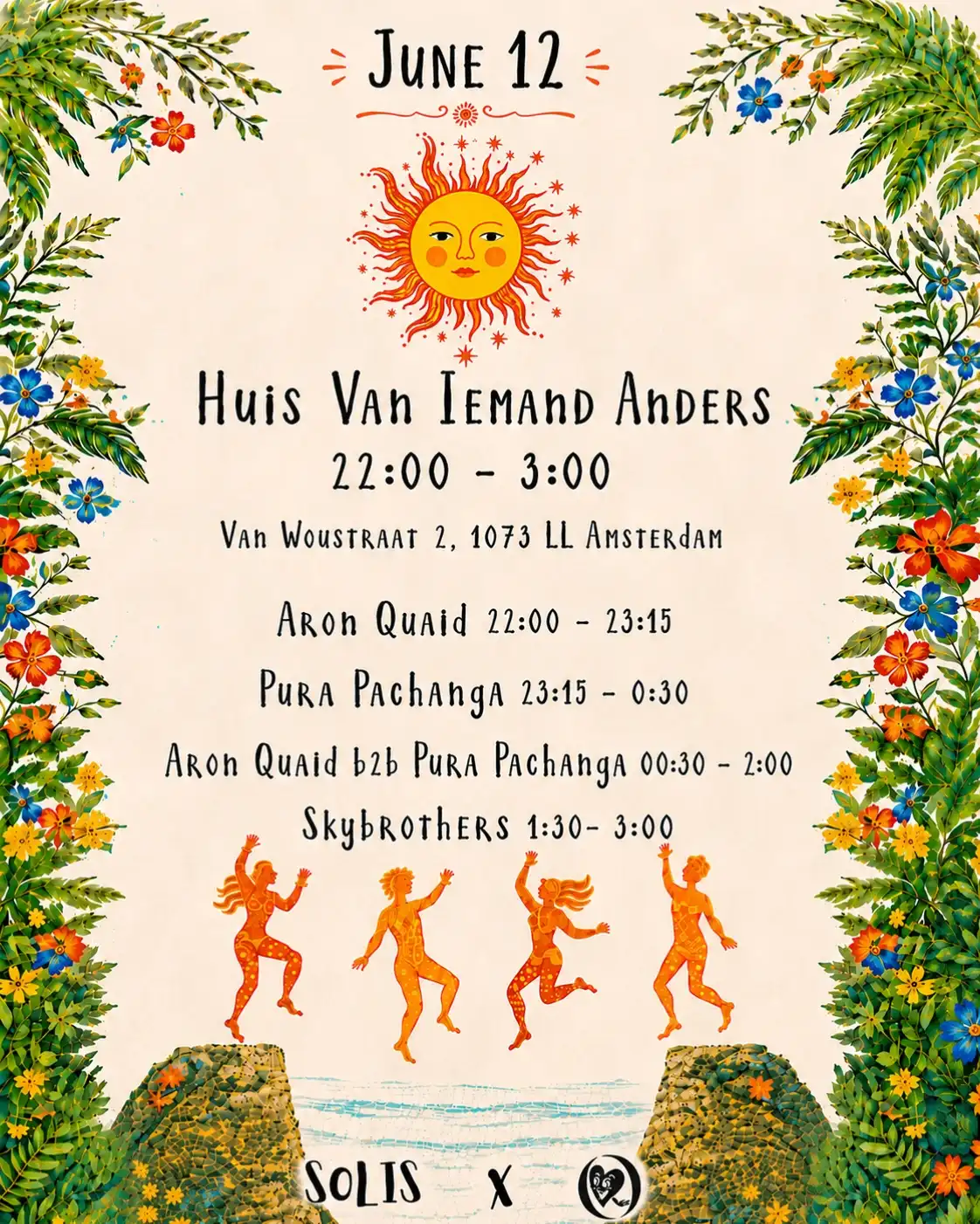 Huis van Iemand Anders x Solis event poster