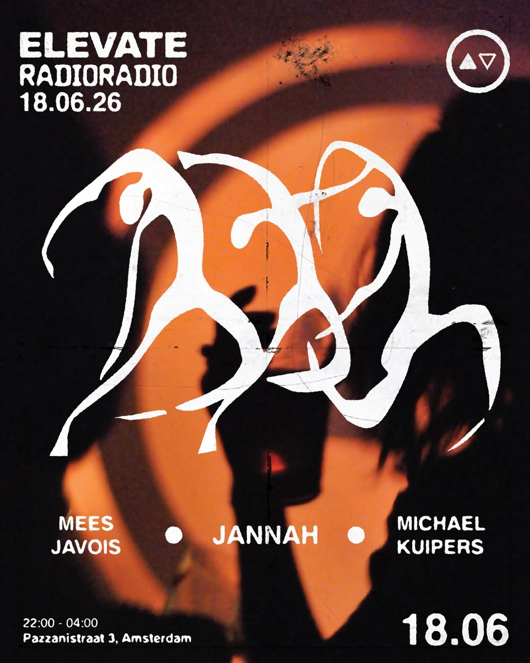 Elevate with Mees Javois • jannah • Michael Kuipers event poster