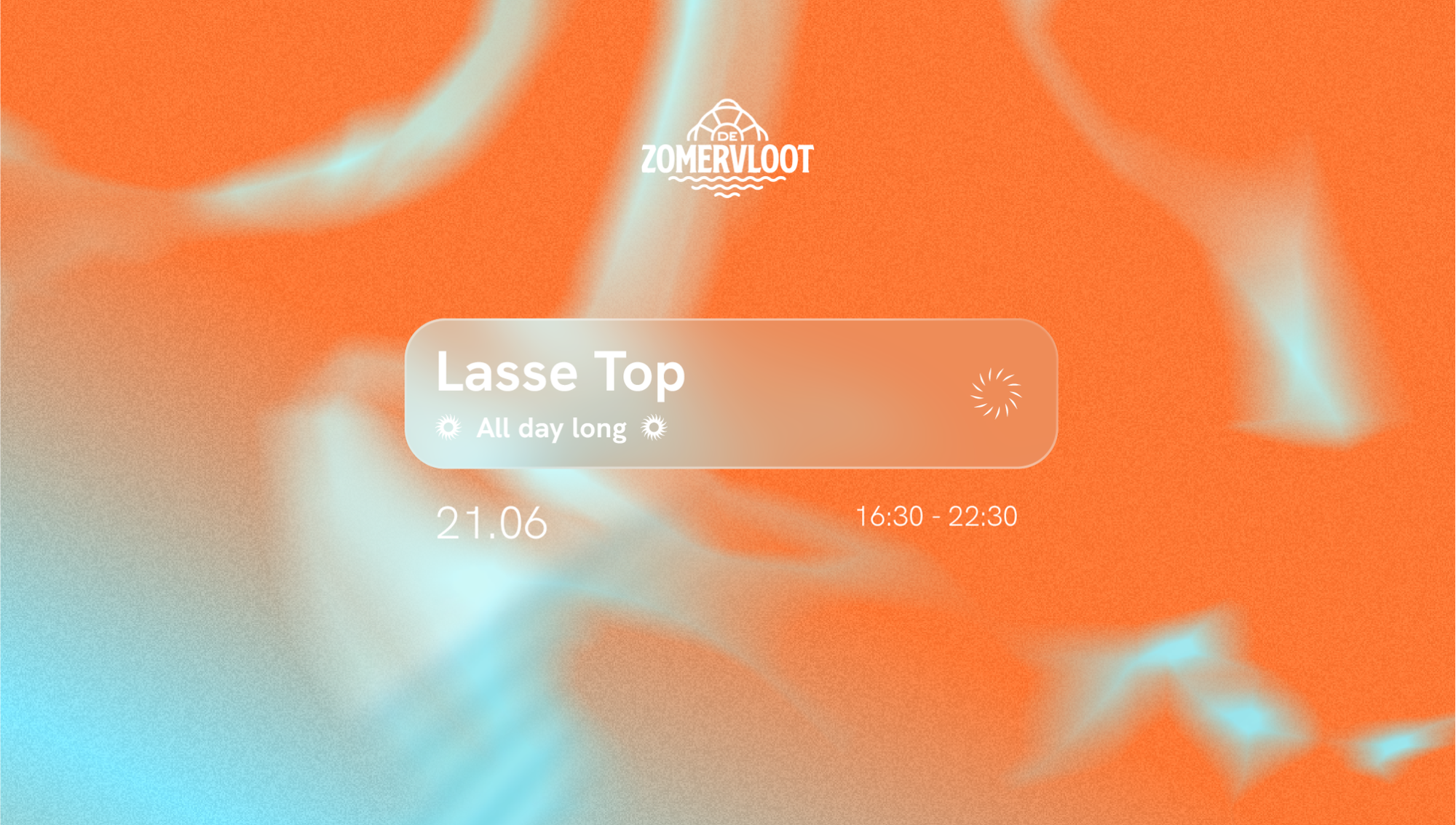 De Zomervloot - Lasse Top All Day Long (SOLD OUT) event poster