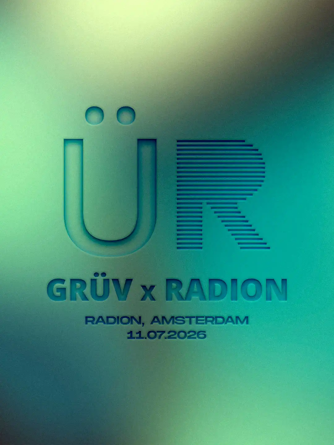 GRÜV x RADION event poster
