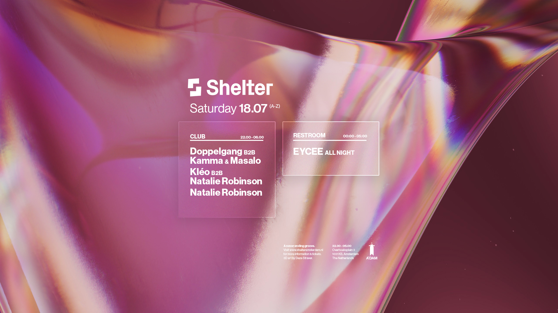 Doppelgang B2B Kamma & Masalo, Kléo, Natalie Robinson & More event poster
