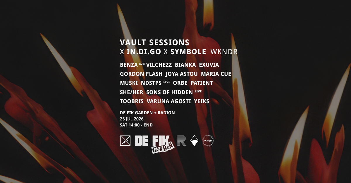 Vault Sessions x Symbole x In.di.go WKNDR - NIGHT | RADION event poster