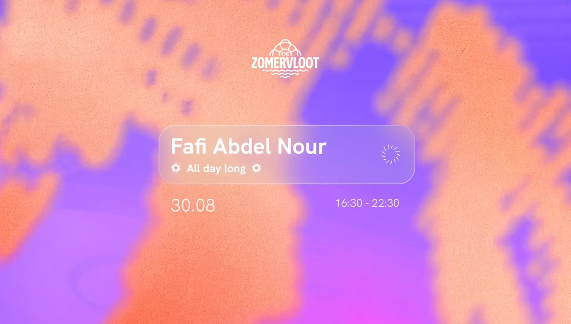 De Zomervloot - Fafi Abdel Nour All Day Long event poster