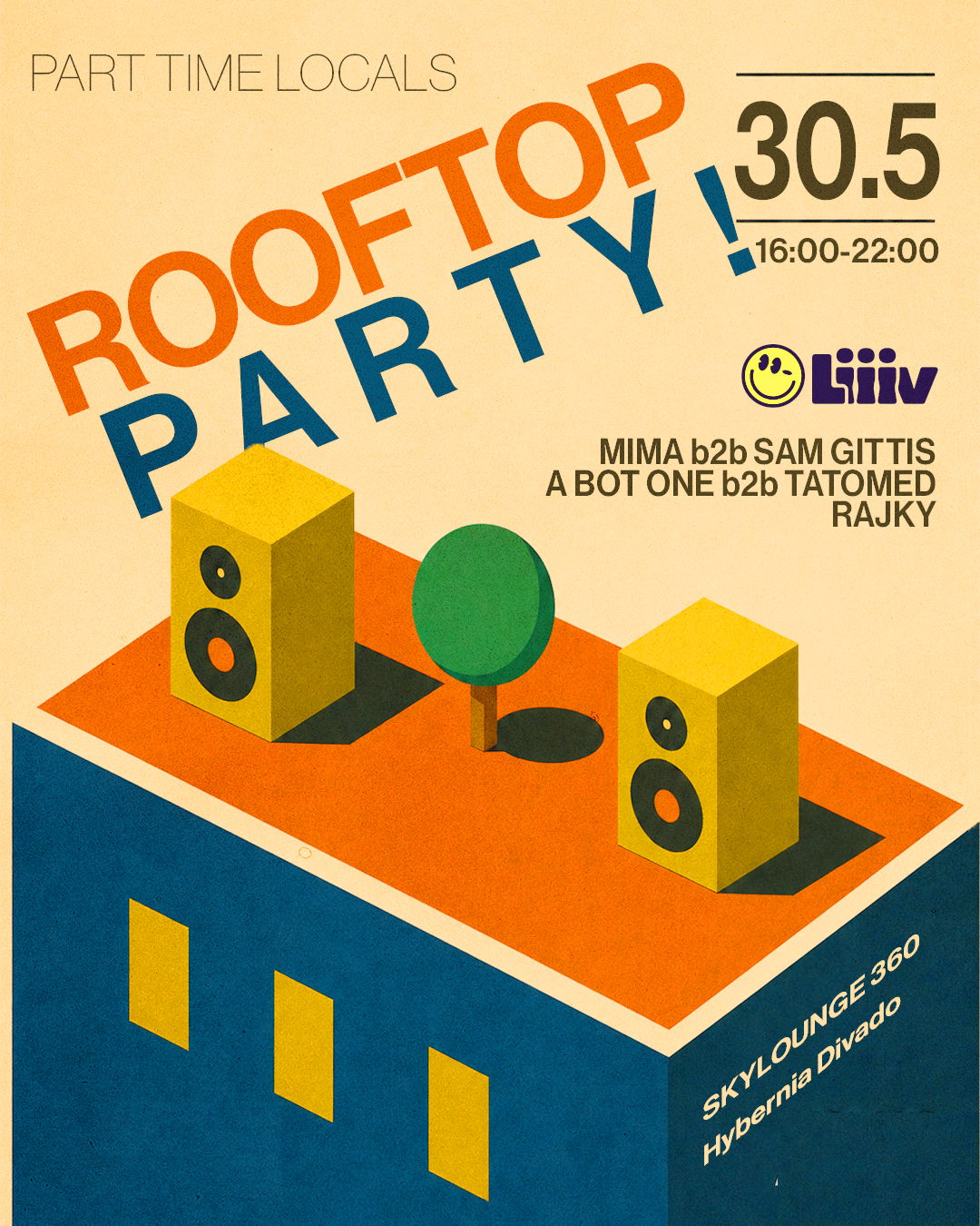 ROOFTOP PARTY - Part Time Locals event poster
