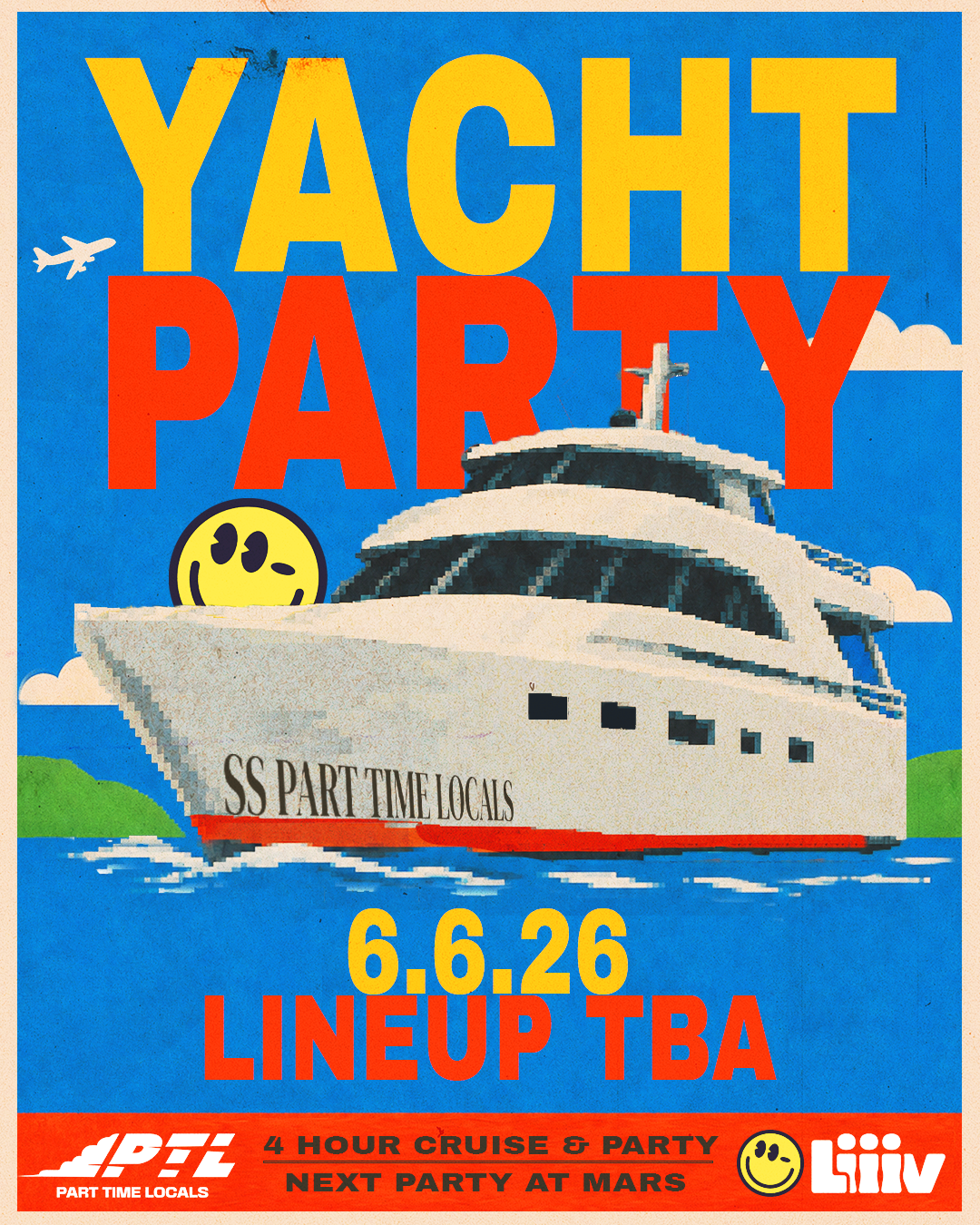 Yacht Party - River Cruise - Part Time Locals event poster