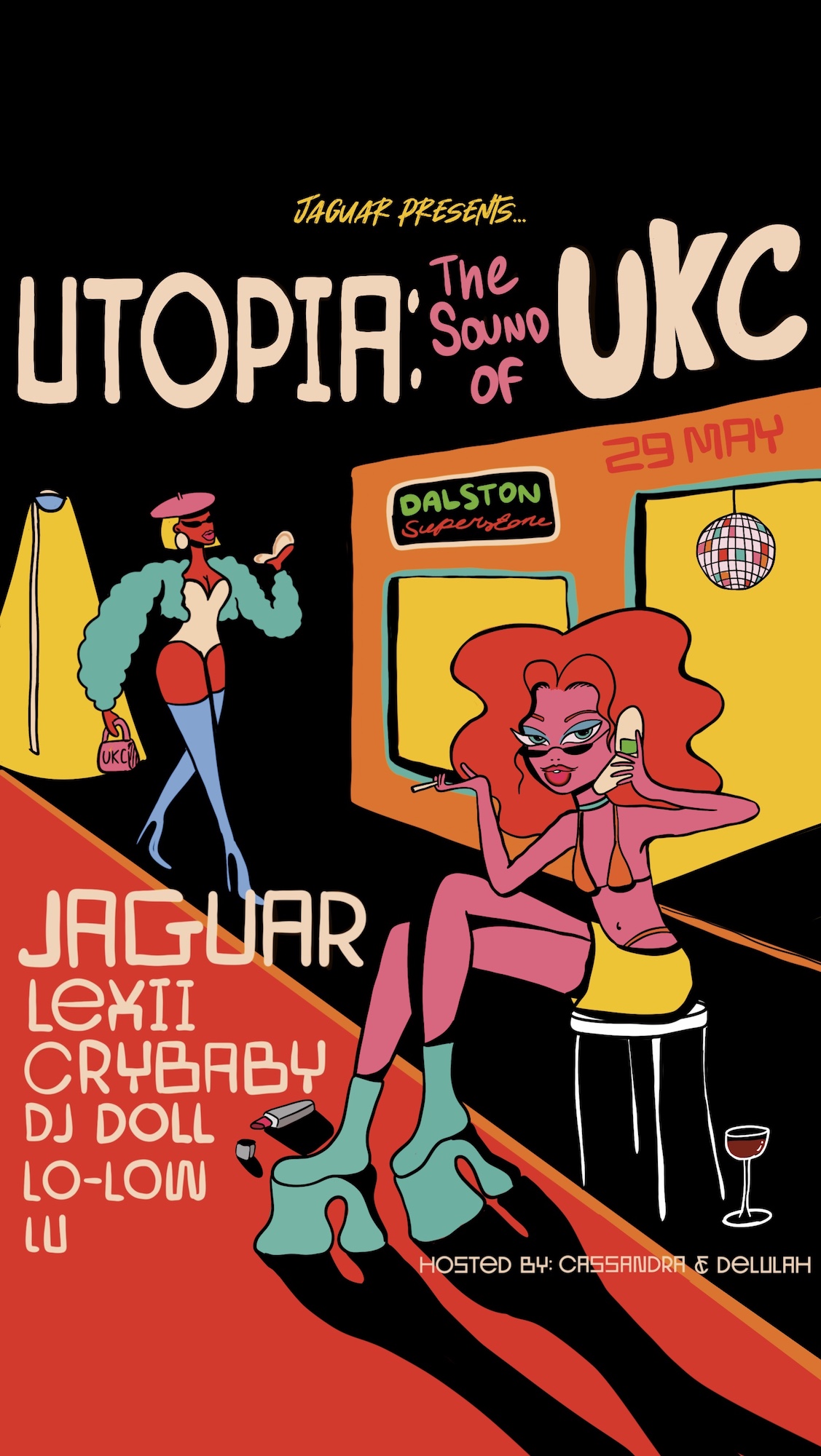 Jaguar presents UTOPIA: at Dalston Superstore 29th May + 31st July (TIX OTD) event poster