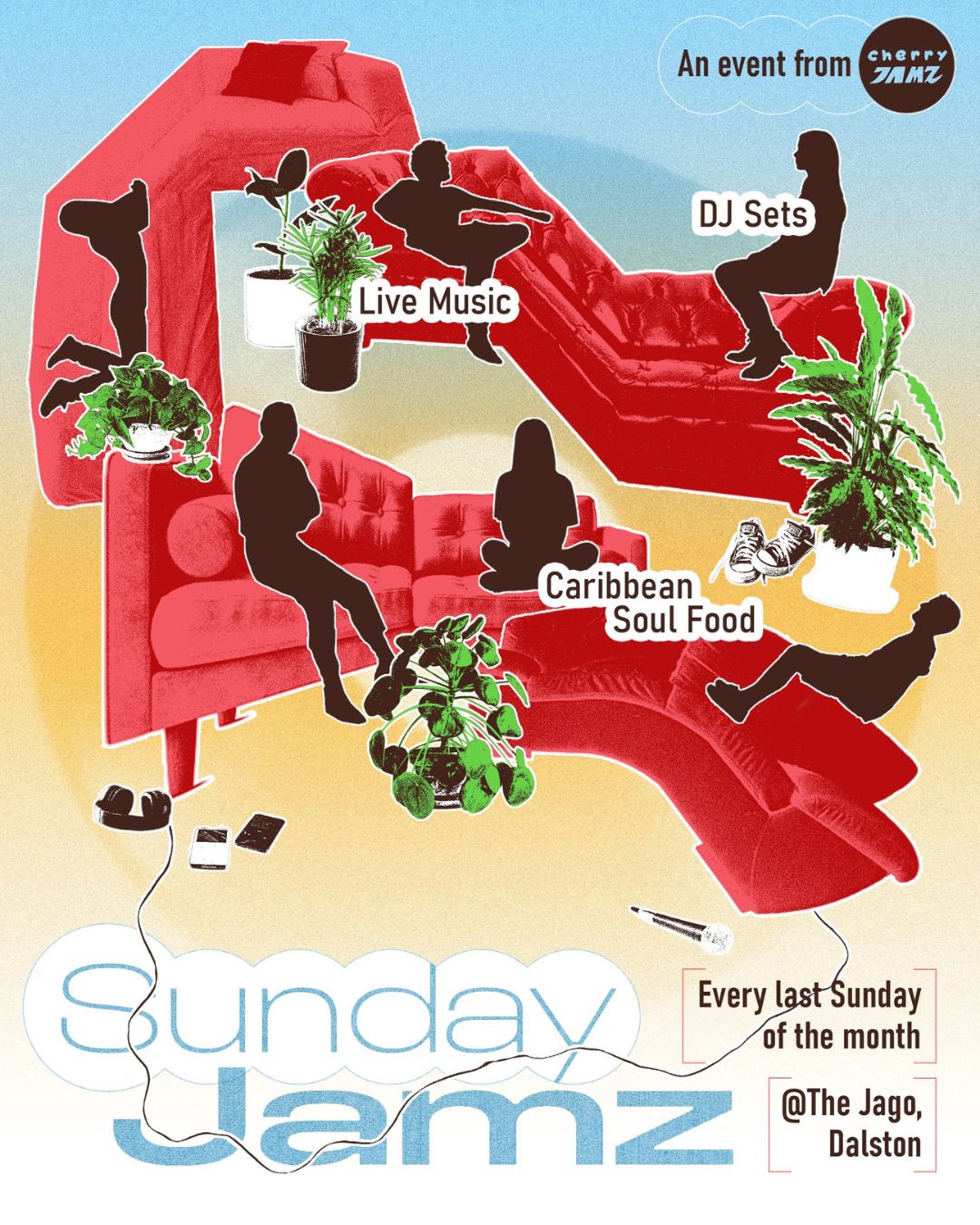 Sunday Jamz: Cherry Jamz 1st Birthday event poster