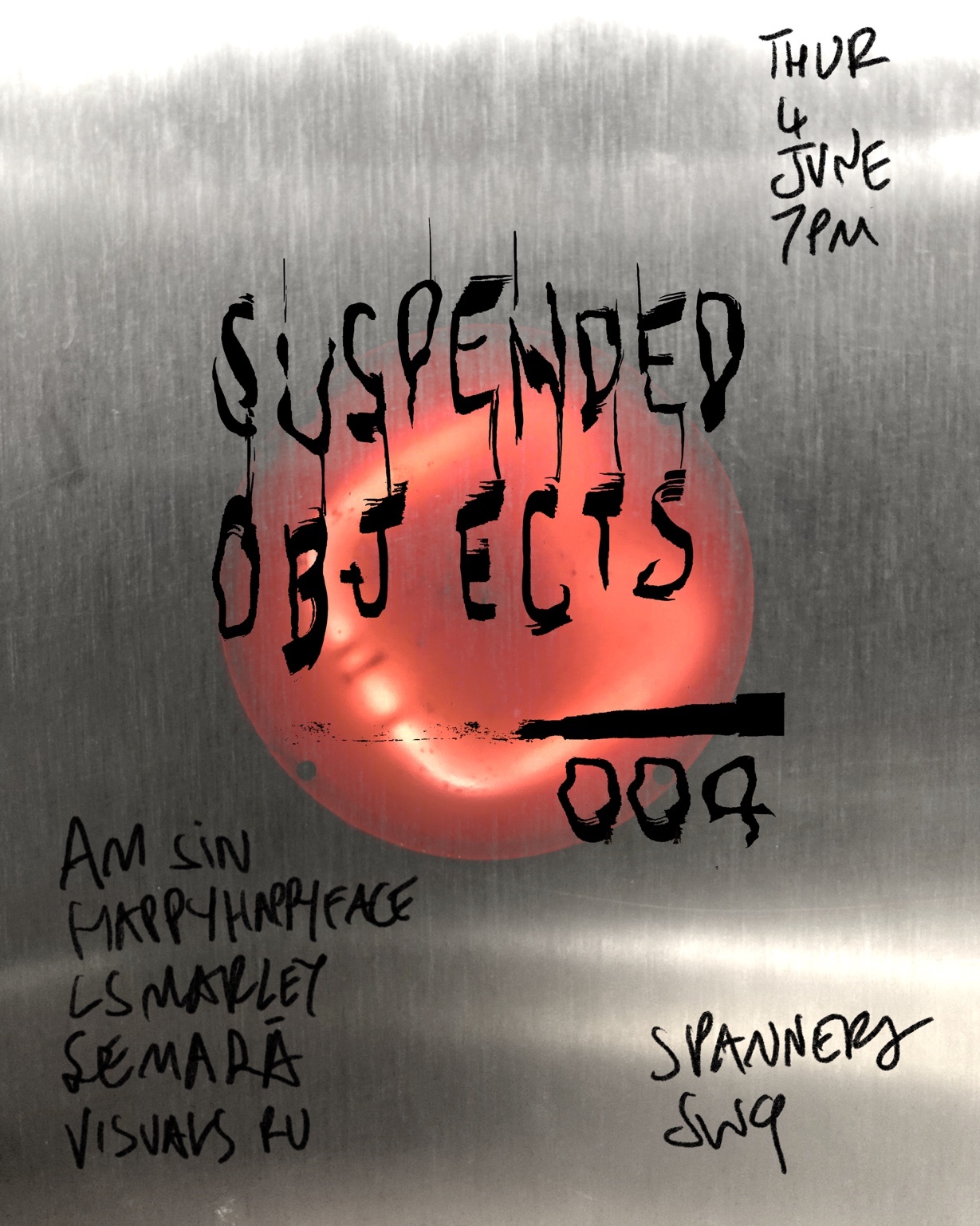 Suspended Objects 004 event poster