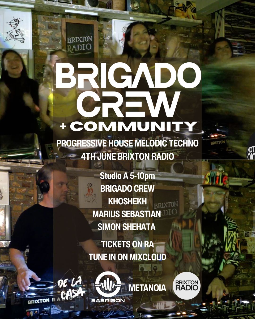 Brigado Crew & Community event poster