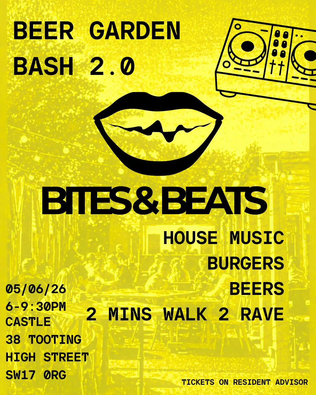 Bites&Beats Beer Garden Party - SOLD OUT event poster