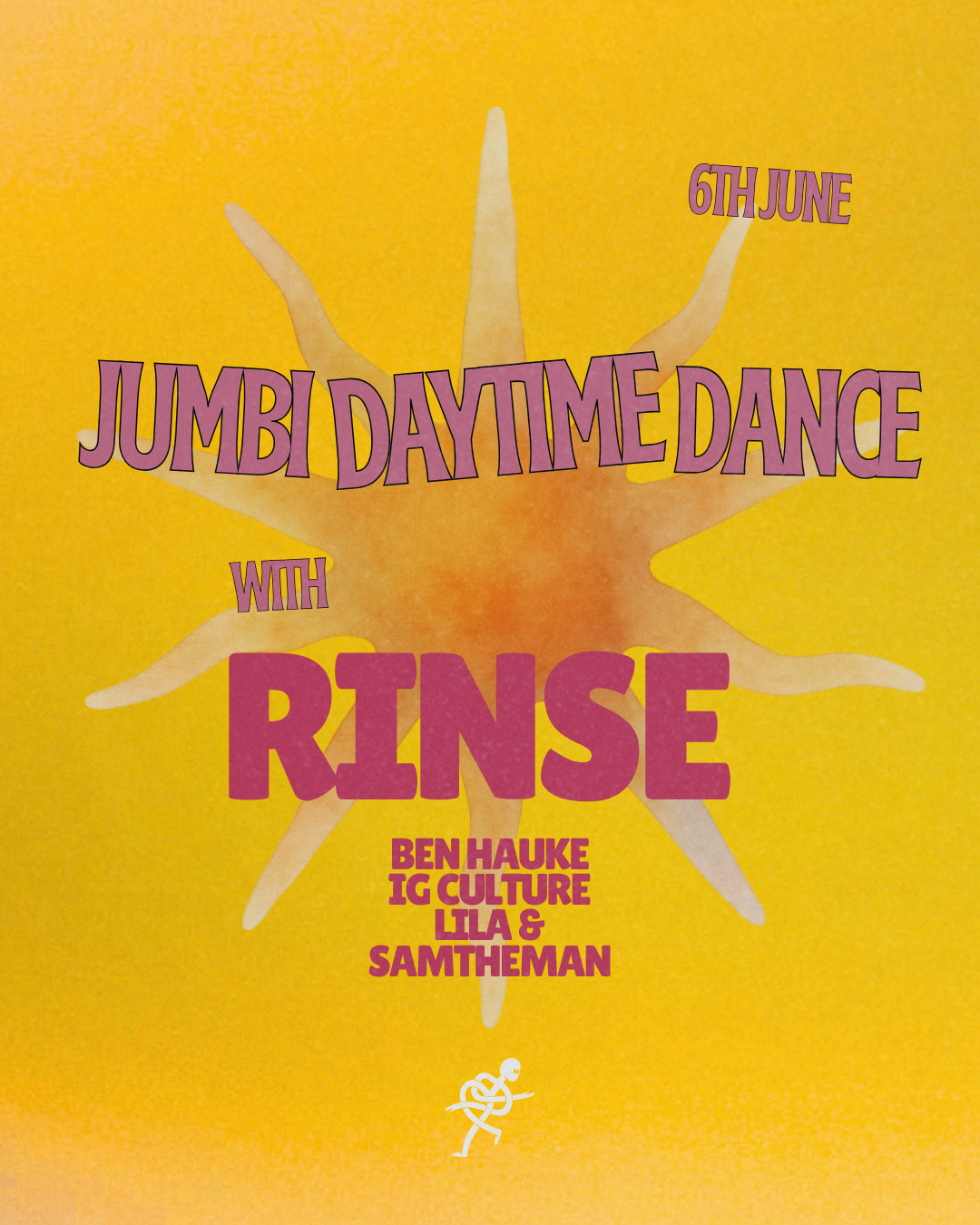 Daytime Dance: RINSE event poster