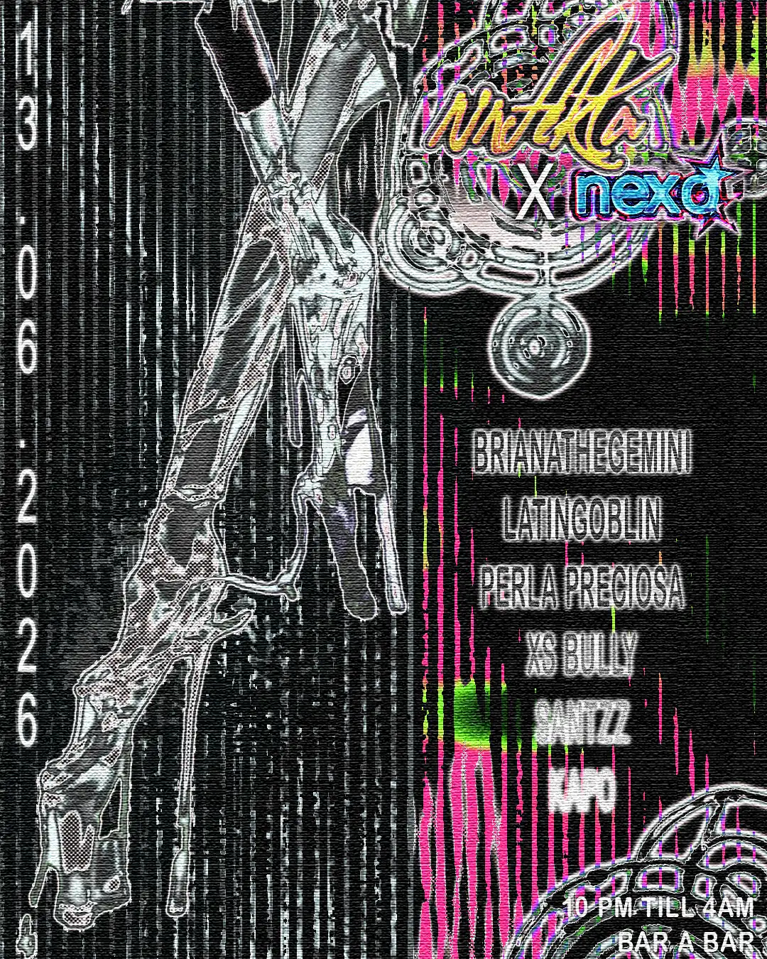 Ninfekta x Nexo - London event poster