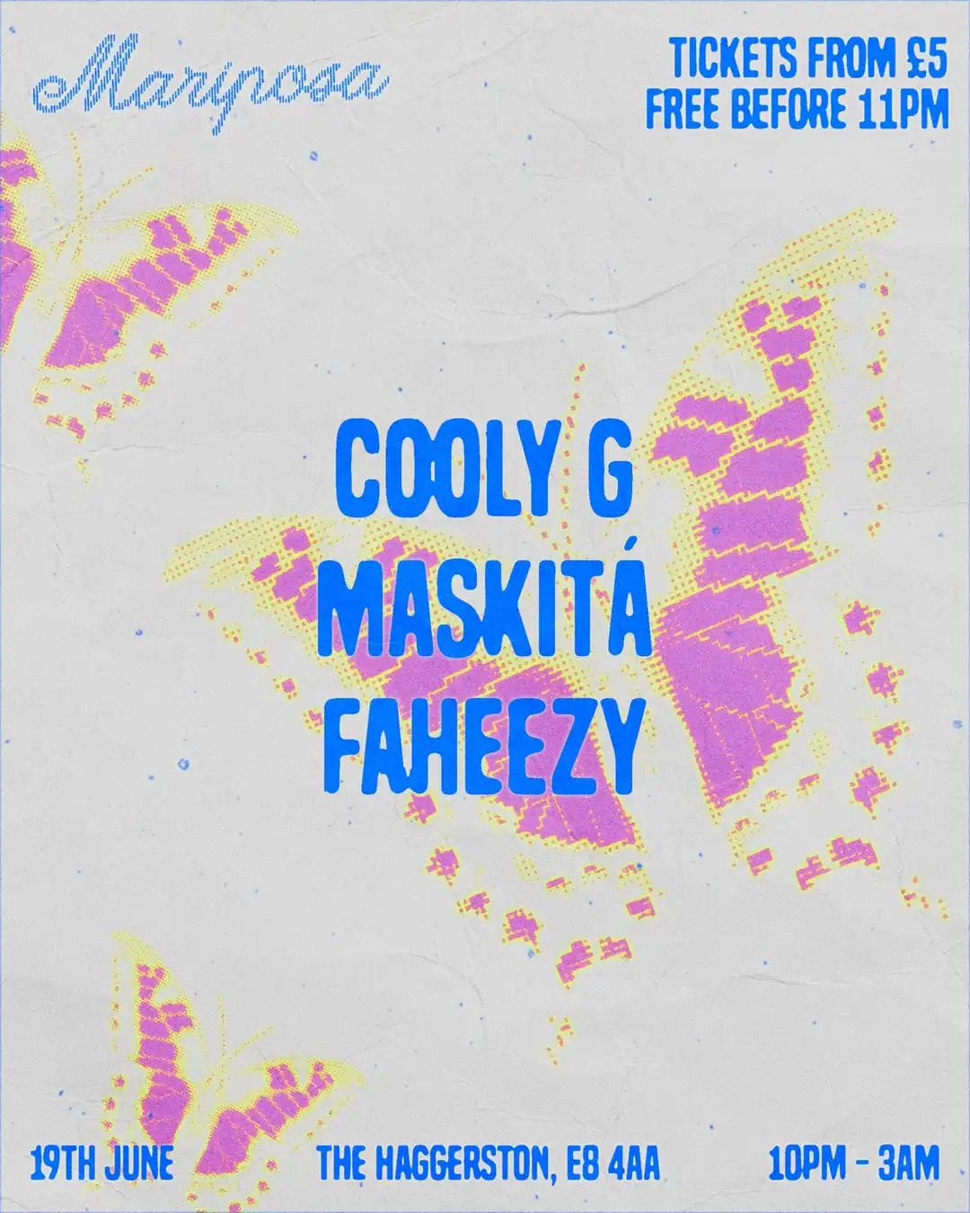 Mariposa event poster