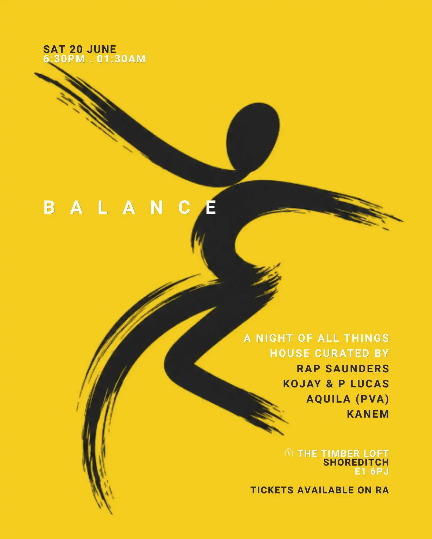 BALANCE event poster